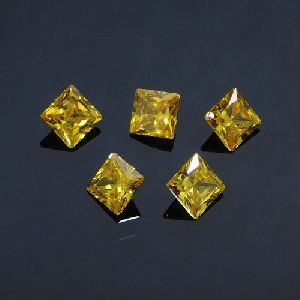 CZ Yellow Gemstone
