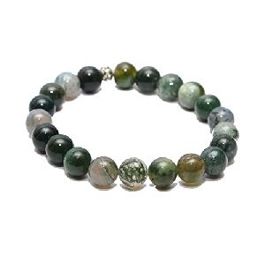 Moss Agate Stone Bracelet