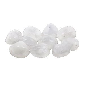 Pure White Snow Quartz Tumbled Stones
