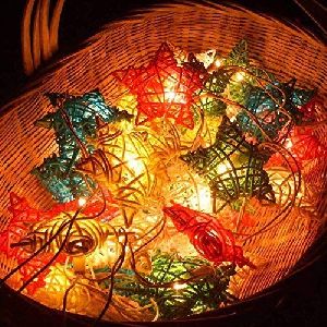 Rattan Star Light ( warm white and multicolor)