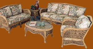 Bamboo Cane Sofa Set