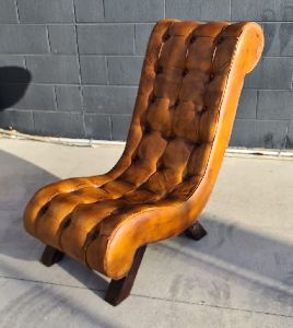 Leather High Back Chair