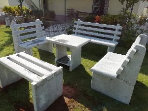 Stone Garden Bench