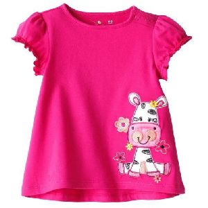 Printed Cotton Girls Tops, Technics : Attractive Pattern