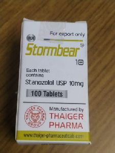 Buy STORMBEAR 10 Stanozolol 10 MG by Thaiger Pharma