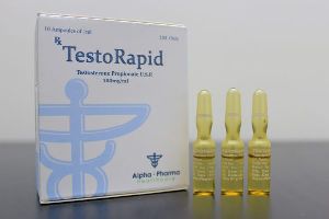 Buy TestoRapid (Testosterone Propionate) - Alpha-Pharma - Box Of 10 Ampoules - 1 Ml/Ampoule TestoRa