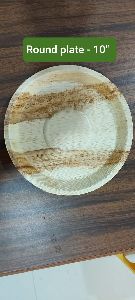 10 Inch Round Areca Leaf Plate