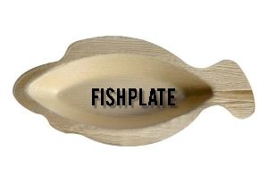 Areca Leaf Fish Shaped Plate