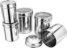 Stainless Steel Ubha Dabba With Transparent Lid