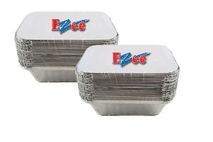 Ezee Silver Aluminium Foil Container - 250 ml (50 Pieces)