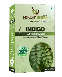 Forest Herbs 100% Natural Organic Indigo Leaf Powder for Hair Colour - 100Gms