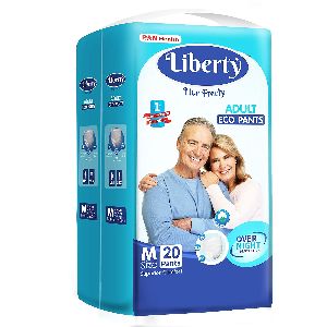 Liberty Eco Adult Diaper Pants Unisex, Medium 20 Pcs, Waist Size (61-115 cm | 24-45 Inches)