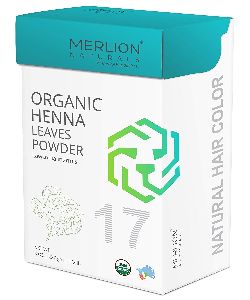 Merlion Naturals Pure Henna Powder, Lawsonia Inermis,USDA NOP Certified Natural Hair 8 OZ (227g)