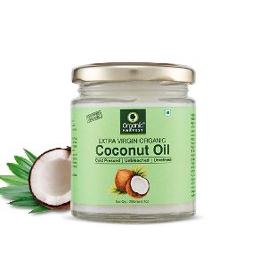 Organic Harvest Cold Pressed Extra Virgin Coconut Oil For Men & Women Ideal For All Type Skin 200ml