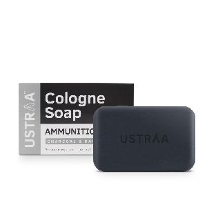 Ustraa Ammunition Cologne Soap with Charcoal &amp;amp; Bay Leaf, 125 gm