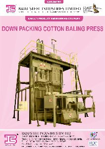 Down Packing Cotton Baling Press