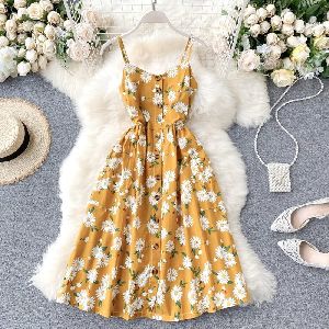 Stylish Floral Print Dress