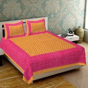 Multicolor Double Bedsheet