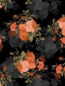 Digital Floral Print fabric