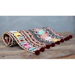 Multicolored Weaved Table Runner
