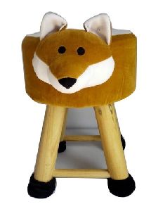Kids Puffy Wooden Stool