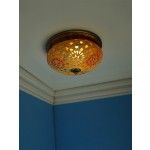 Mosaic Brass Ceiling Lamp
