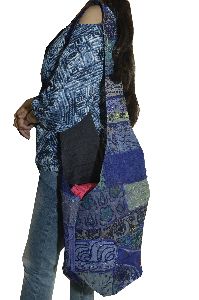 Indian Vintage Patchwork Handmade Blue etnic Sling bags Cross Body Cotton shoulder Hippie Boho banja