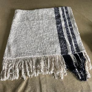 Antique Woven Cotton Throw Blanket