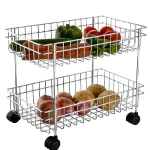 2 layer Stainless Steel Trolley