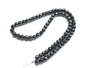 5.50 MM Black moissanite beads,113 Carat, 16.00 INCH , 1 Strand,Top quality , AAA Clarity ,Excellent