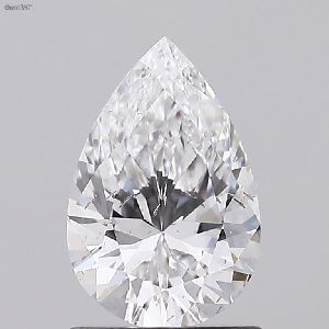 0.50 E VS1 Pear brilliant Type 2A Polish Diamond