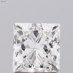 1.53 F VS2 Princess Cut CVD Diamond
