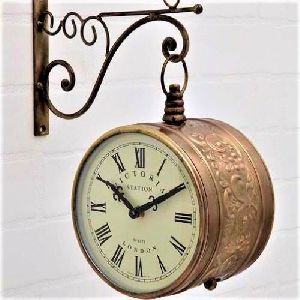 Brass Victorian Clock, For Home, Office, Display Type : Analog