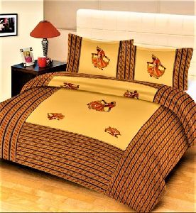 Jaipuri Applique Print Bed Sheets