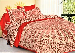 Jaipuri Jaal Print Bed Sheets