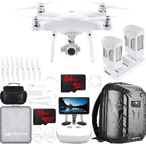 DJI Phantom 4 Pro Plus Quadcopter Drone with Deluxe Controller Bundle with Xtra Capacity Bat