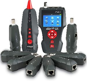 Network Cable Tester, Wire Tracker with Multi-Functional for RJ45, RJ11, BNC, Metal Cable, PING, POE