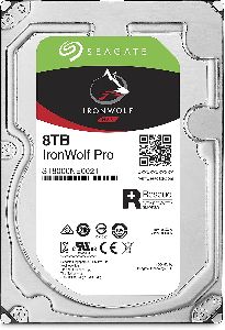 Seagate IronWolf Pro 8 TB NAS RAID Internal Hard Drive - 7,200 RPM SATA 6 Gb/s 3.5-inch ST8000NE0021