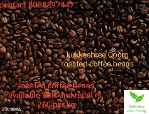 Robusta roasted coffee beans