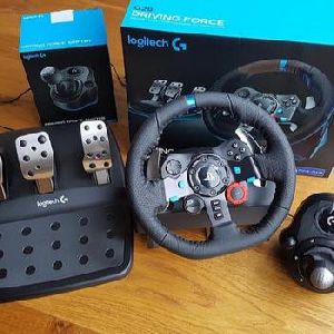 Logitech Dual-Motor Feedback Driving Force G29 Gaming Racing Wheel with Responsive