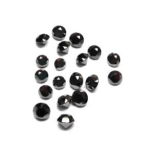 1 Ct Round Calibrated Black Diamond In 1.90 MM – 2.20 MM Sizes