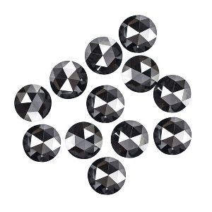 Rose Cut Natural Black Diamonds Lot 2.60 MM To 3.00 MM