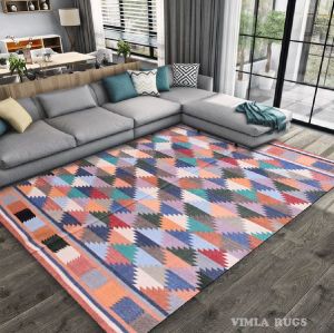 Cotton Multicolor Kanta Floor Rug