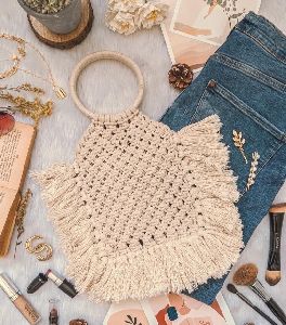 Macrame  Cotton Bag