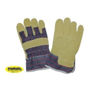 Pig Skin Candy Stripe Gloves