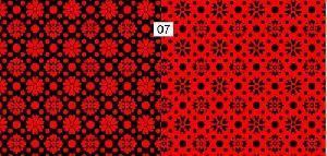 Red and Black Printed Nighty Fabric