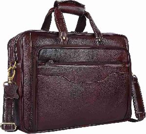 Genuine Leather Expandable Office Messenger Laptop Bag Men Messenger Bag - Extra Spacious
