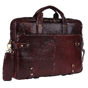 Leather Villa LV Men's and Women's Leather 15.6 Inch Laptop