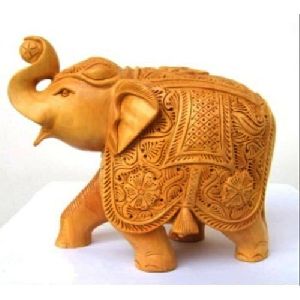 Wooden Handicraft Elephant Statue