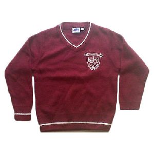 Maroon Full Sleeve School Sweater